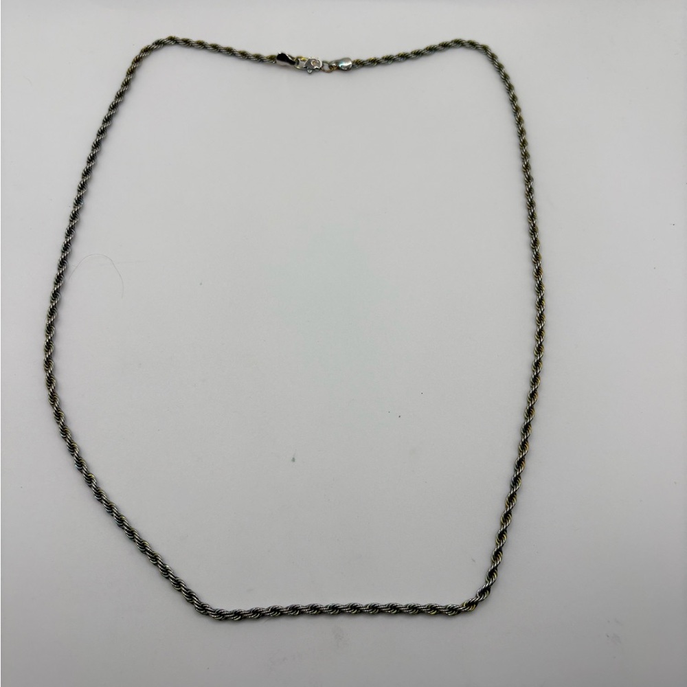 Vintage 14K Gold-Filled Rope Chain Necklace – 13.5g, Stamped 14K GF
